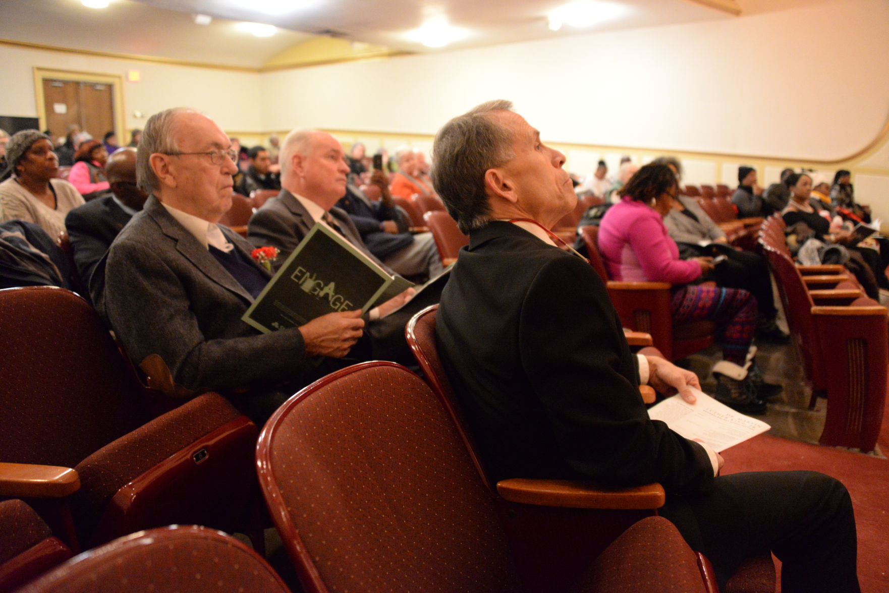 Jesse Smart, State Rep. Dan Brady, Bloomington Mayor Tari Renner